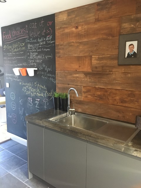 Knocking wall between kitchen and living room - Industrial - Kitchen ...