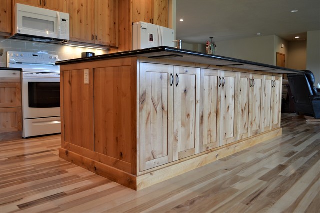 Knotty Alder Shaker Kitchen - Rustic - Kitchen - Portland - by Cabinets