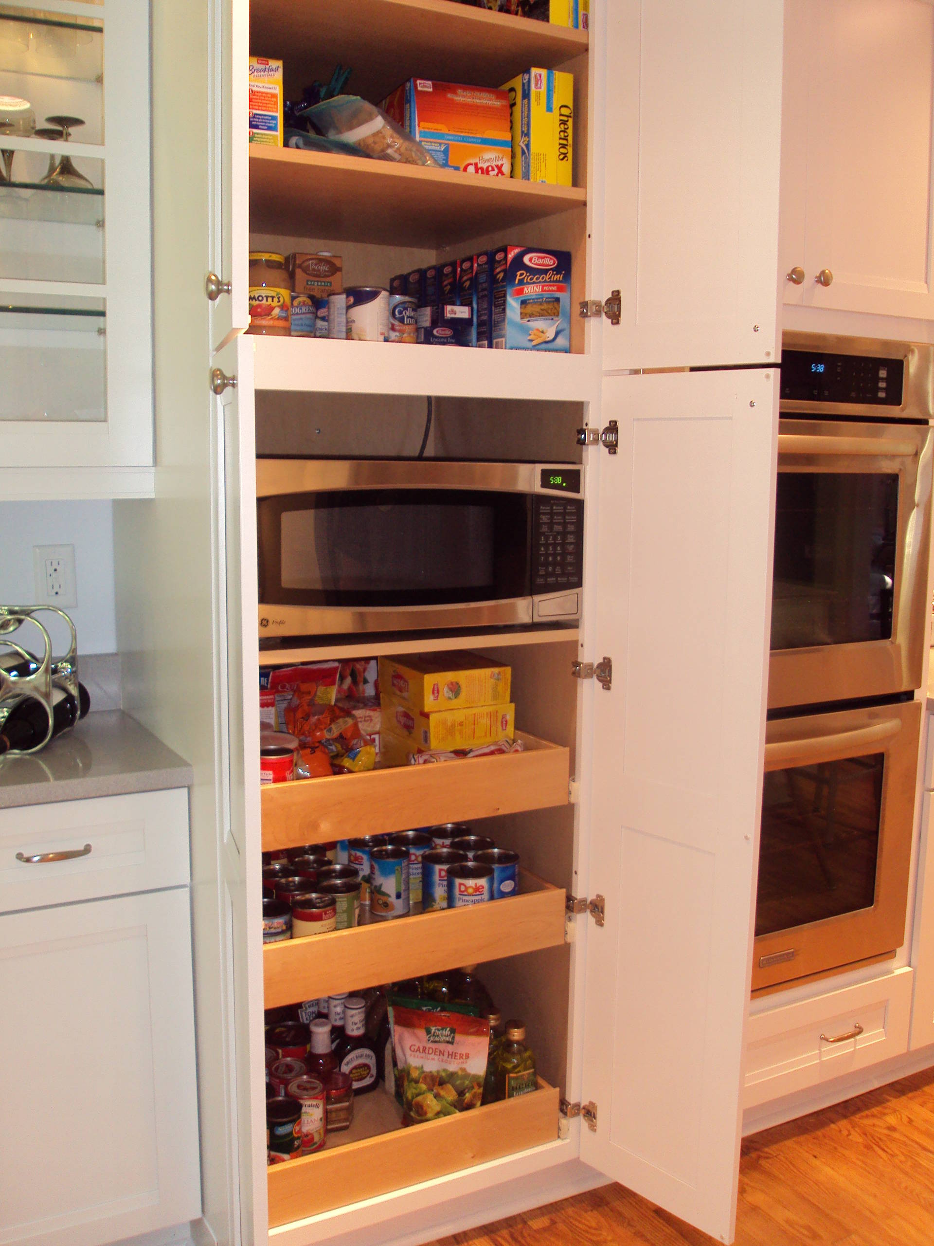 microwave in pantry houzz