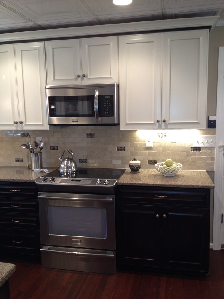 Kraftmaid Kendall Peppercorn and Canvas - Traditional - Kitchen ...