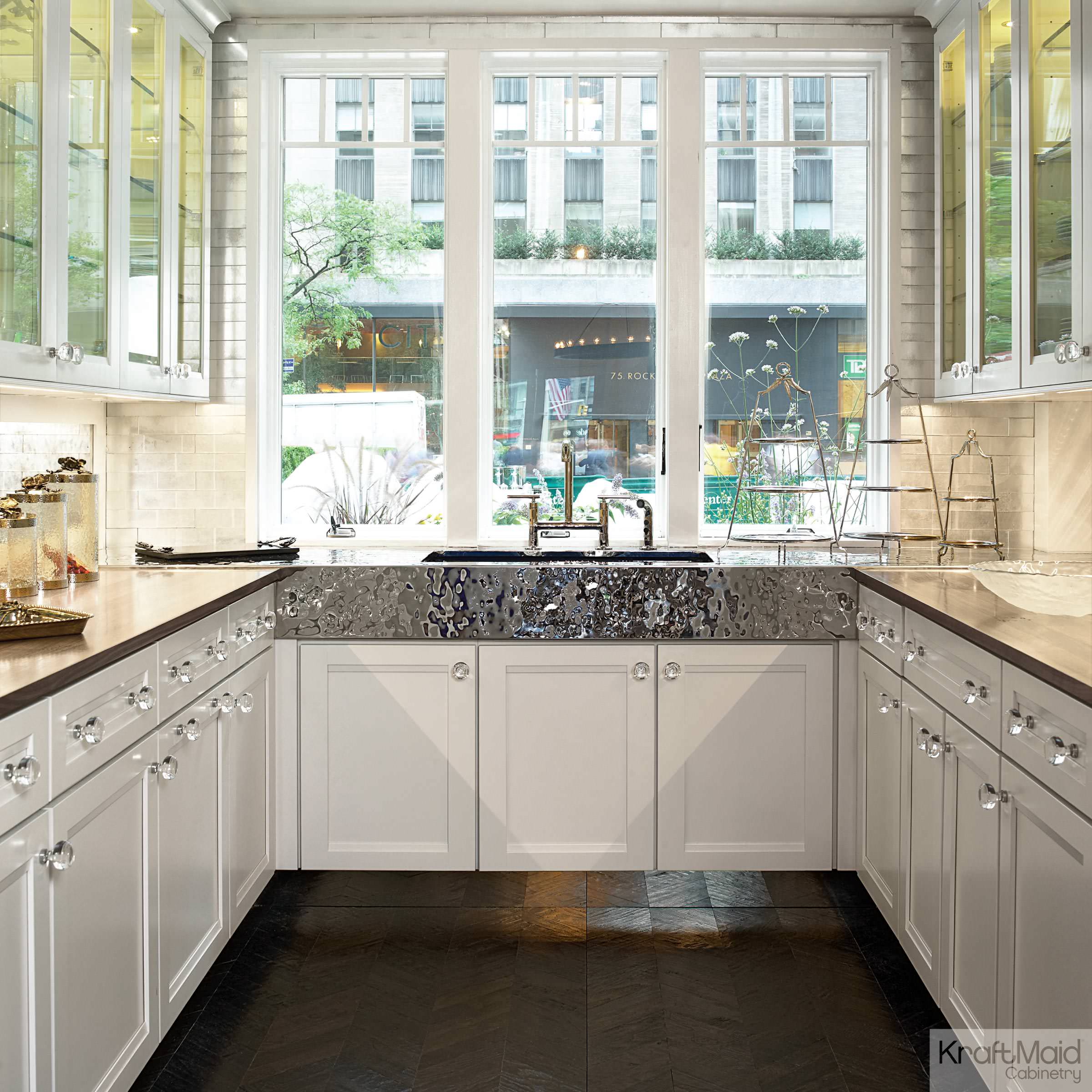 KraftMaid: Maple Cabinetry in Dove White - Traditional - Kitchen - New York  - by KraftMaid | Houzz