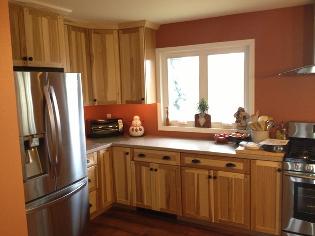 Kraftmaid Mission Hickory Natural, Natural Hickory Kitchen Cabinets Pictures