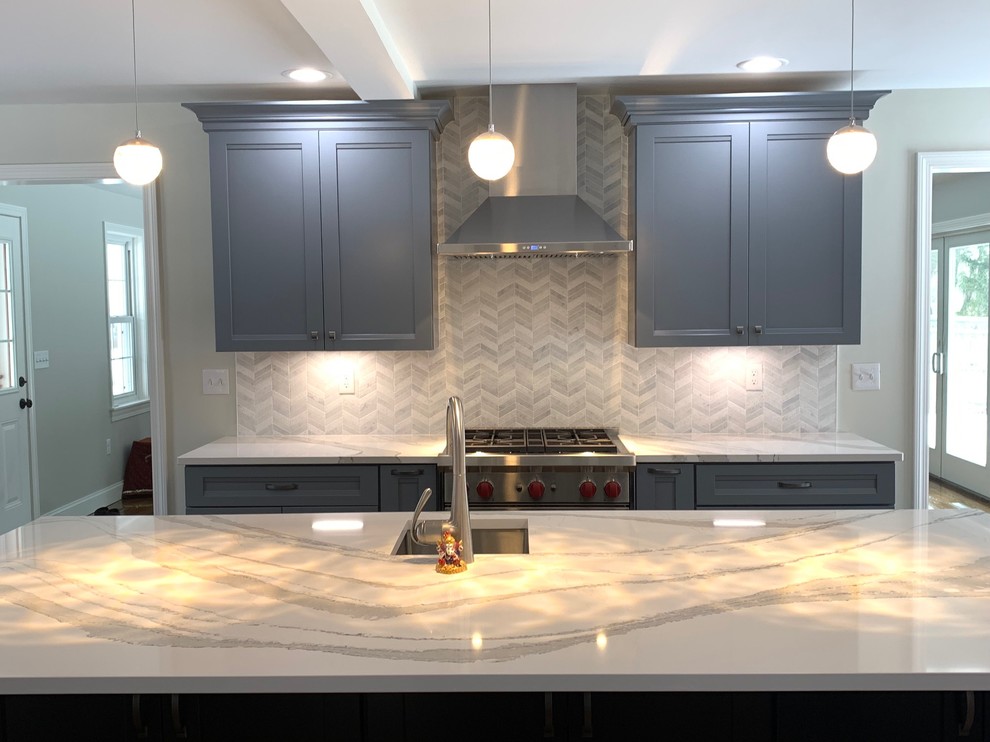 Kraftmaid Sedonna Maple Lagoon Kitchen Boston by KITCHEN