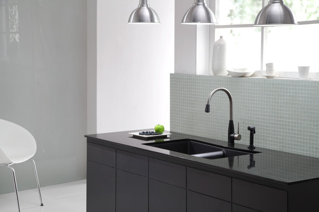 Kraus Kgu 434b Undermount Double Bowl Black Onyx Granite Kitchen Sink Modern New York By Usa Inc Houzz Uk - Double Undermount Sink Black Kraus Kgu 434b Undermount Double Bowl Black Onyx Granite Kitchen Sink Modern New York By Usa Inc Houzz Uk - Double Undermount Sink Black