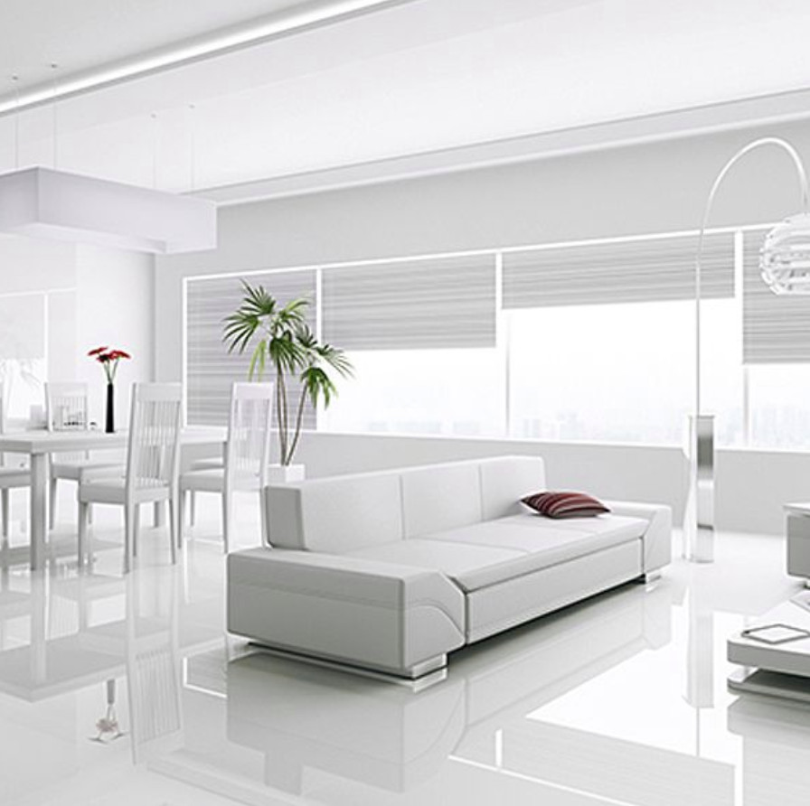 Kronotex Gloss White Laminate Tiles - Contemporary - Kitchen - Other - by  Factory Direct Flooring Ltd | Houzz