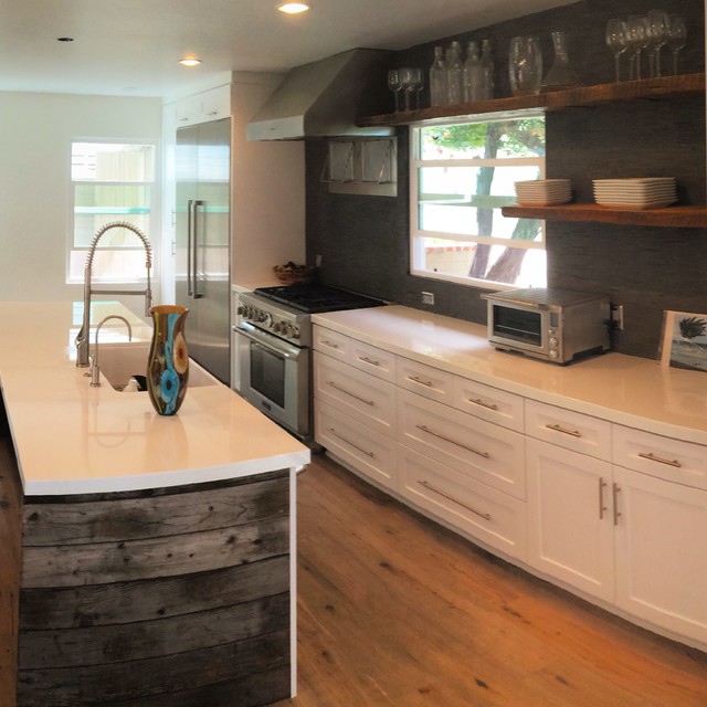 La Jolla house Remodel Rustic Kitchen San Diego by Reclaimed