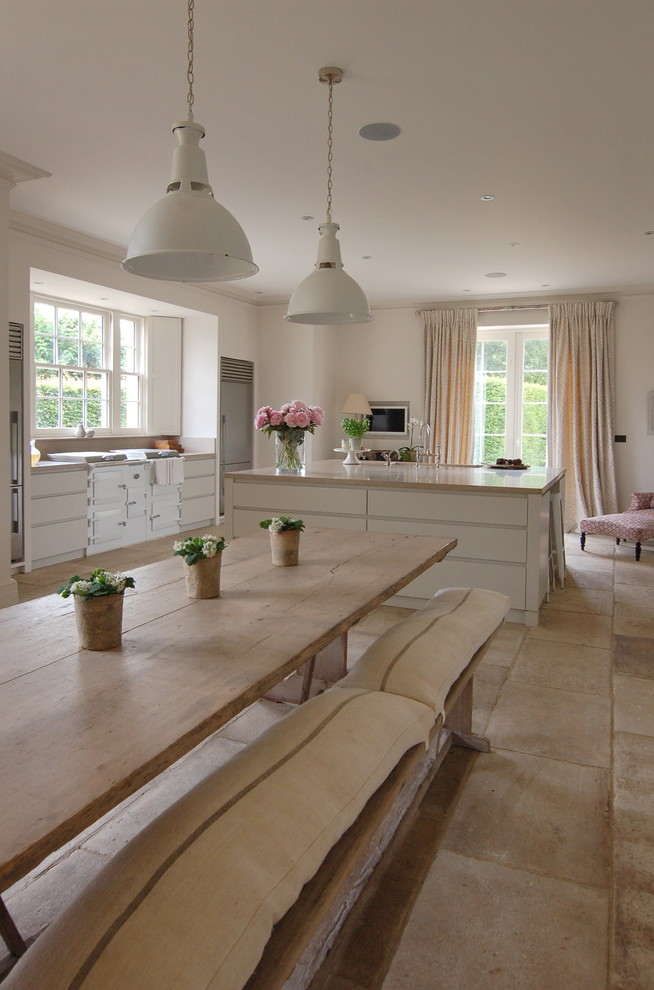 This is an example of a contemporary kitchen in Wiltshire.