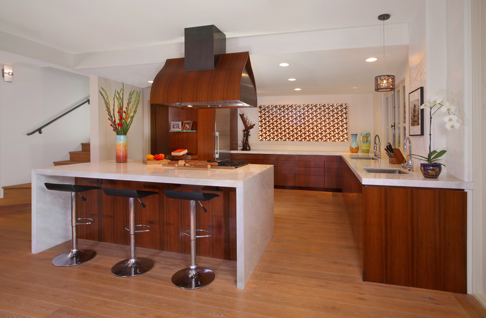 Kitchen - contemporary kitchen idea in Orange County