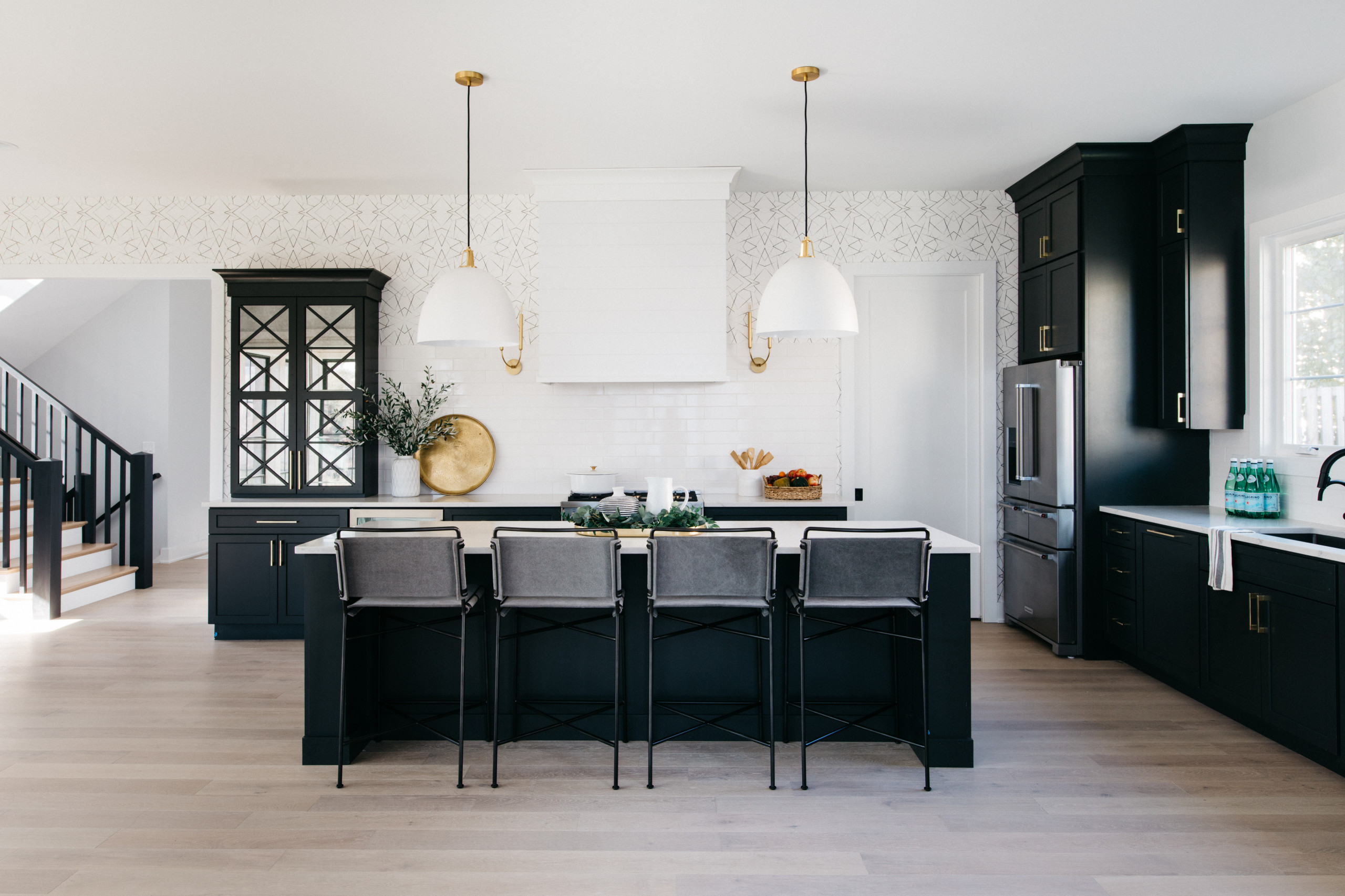 In The Black is crossing over to the decorating dark side.  Kitchen hood  design, Modern farmhouse kitchens, Kitchen remodel