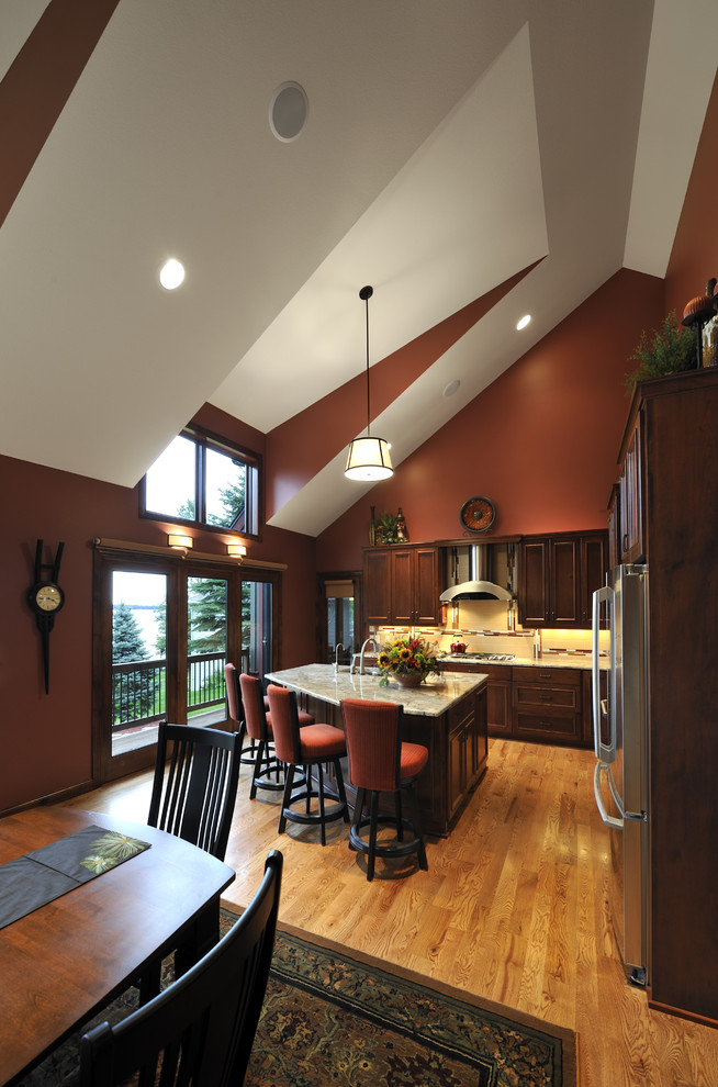 Kitchen - rustic kitchen idea in Minneapolis