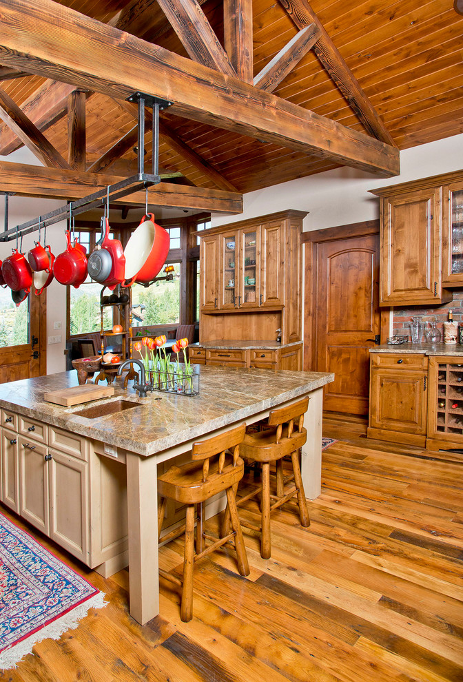 Lake Creek Colorado Traditional Rustic Kitchen Traditional Kitchen