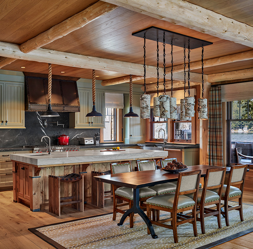 Lake House - Rustic - Kitchen - New York - by PH Architects | Houzz