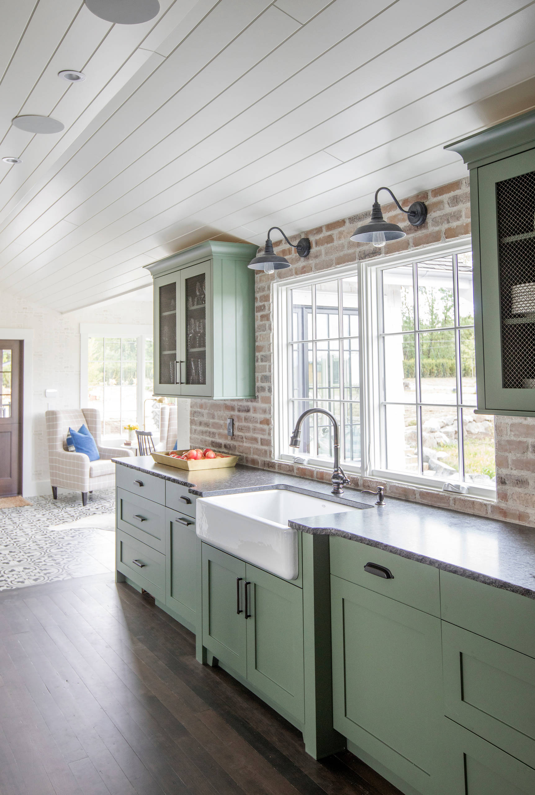 Removing a Wall and Adding Sage Green Kitchen Cabinets - SemiStories