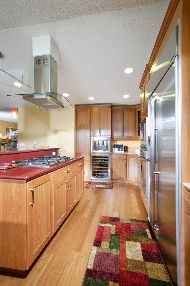 Langrell Way Contemporary Open Kitchen & Family Room Contemporary Kitchen Sacramento by