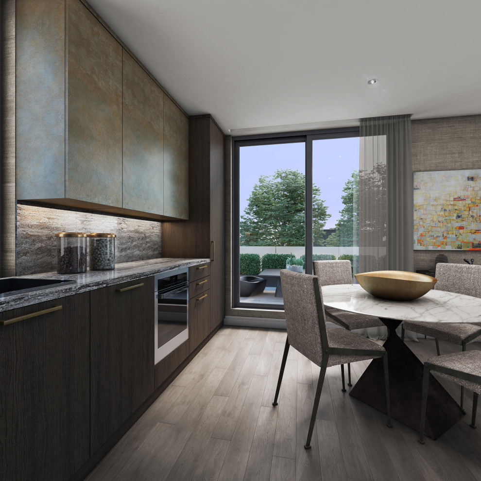 Design ideas for a modern kitchen in London.