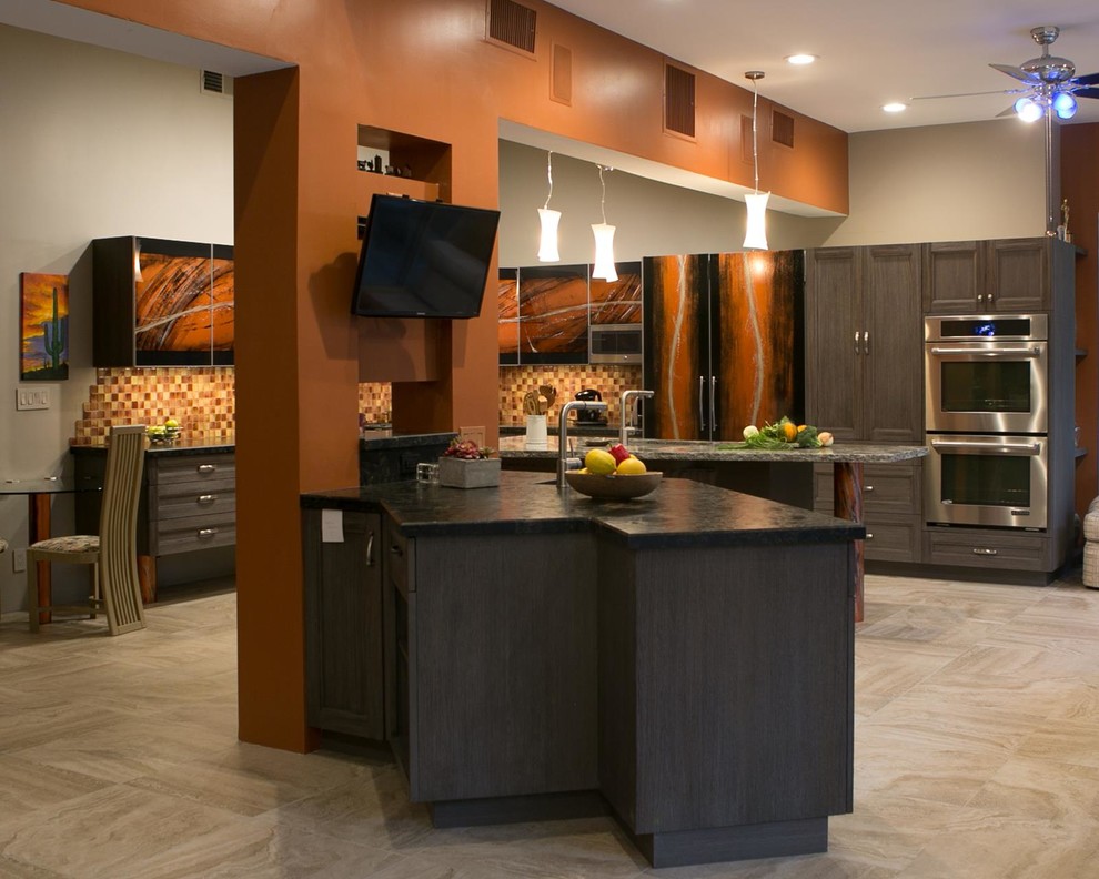 LARGE ENTERTAINMENT KITCHEN REMODEL - South Palm Desert - Midcentury ...