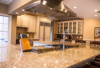 Kitchen island with hibachi grill clearance