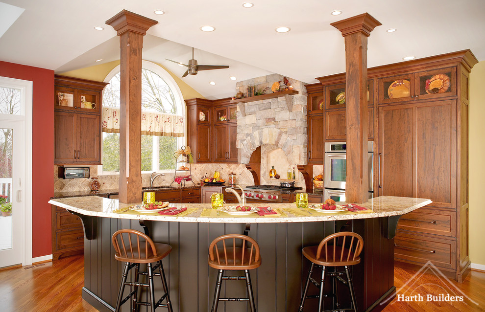 Inspiration for a rustic kitchen remodel in Philadelphia