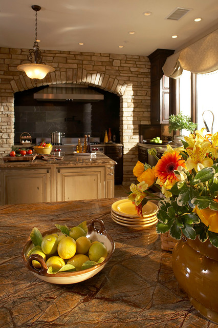 Oversized Kitchen Island - Transitional - kitchen - Papyrus Home Design   Stylish kitchen design, Kitchen inspirations, Kitchen island with sink