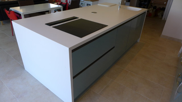 Large Kitchen Island With Acrylic Worktop Contemporary Other By Style Within Limited Houzz Large Kitchen Island With Acrylic, Kitchen Island Worktop