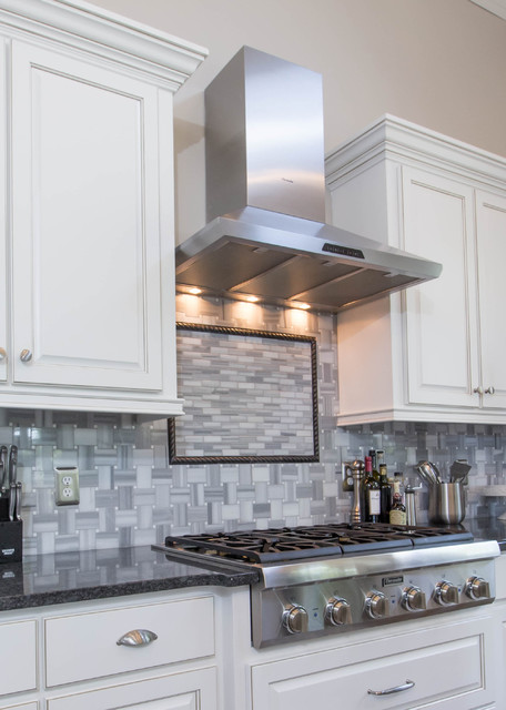 Laurel Springs Kitchen: From Dark to Bright White - Traditional