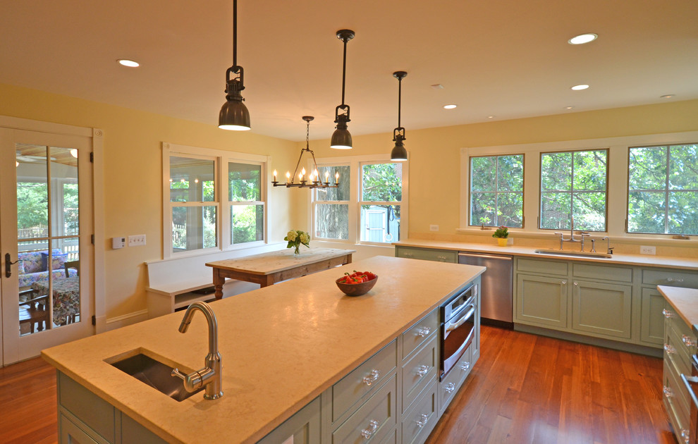 This is an example of a farmhouse kitchen in DC Metro.