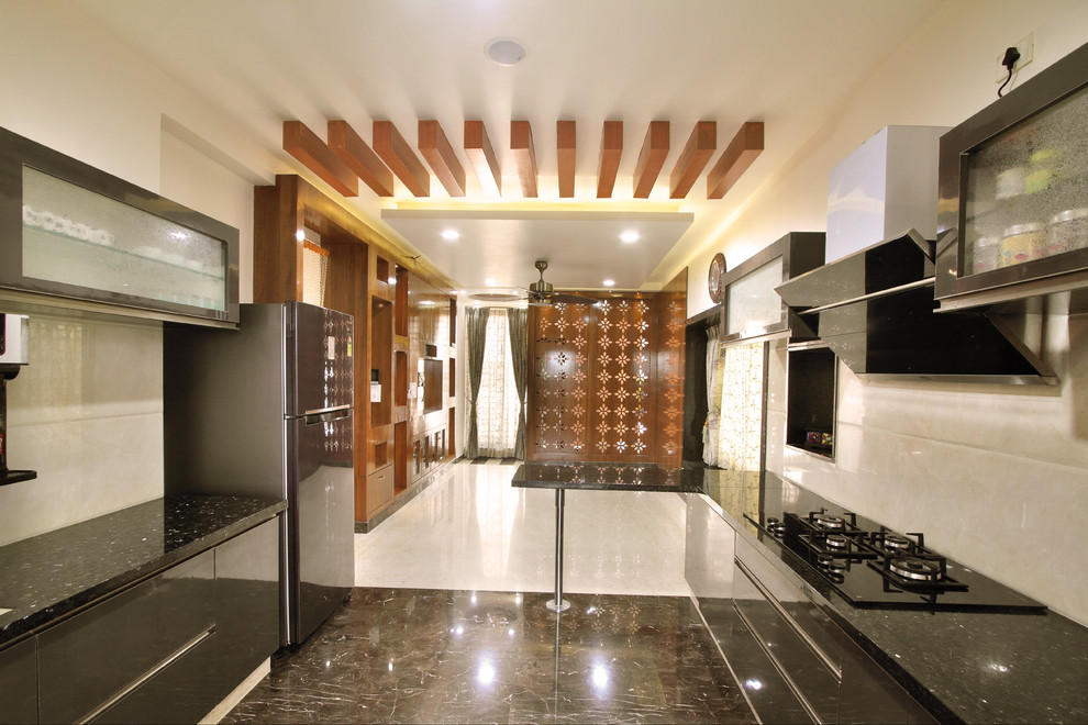Laxmipathy Residence Indian Kitchen Bengaluru by THE DESIGN FIRM