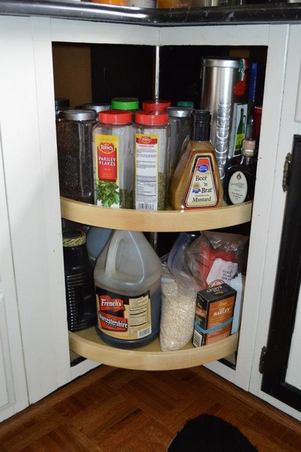 Lazy Susan Corner Cabinet Organizer American Traditional Kitchen Columbus By Shelfgenie Of Columbus Houzz