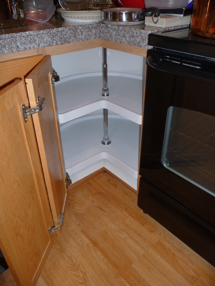 Lazy Susan Corner Organizer Traditional Kitchen Columbus by ShelfGenie of