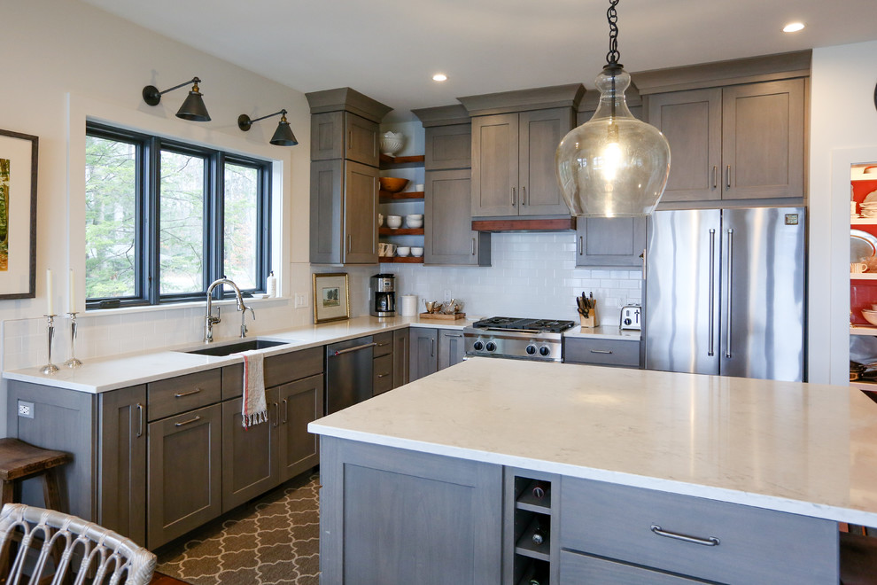 Leland Lake House Transitional Kitchen Other by Maple Hill