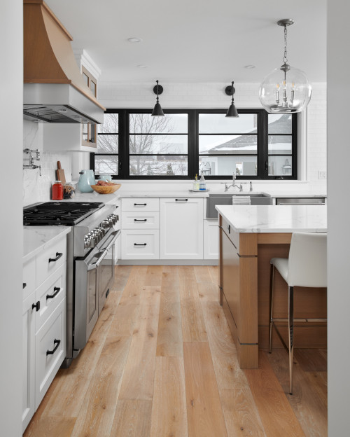Natural Wood Appeal: Innovative Modern Farmhouse Kitchen Ideas with a Wood Island