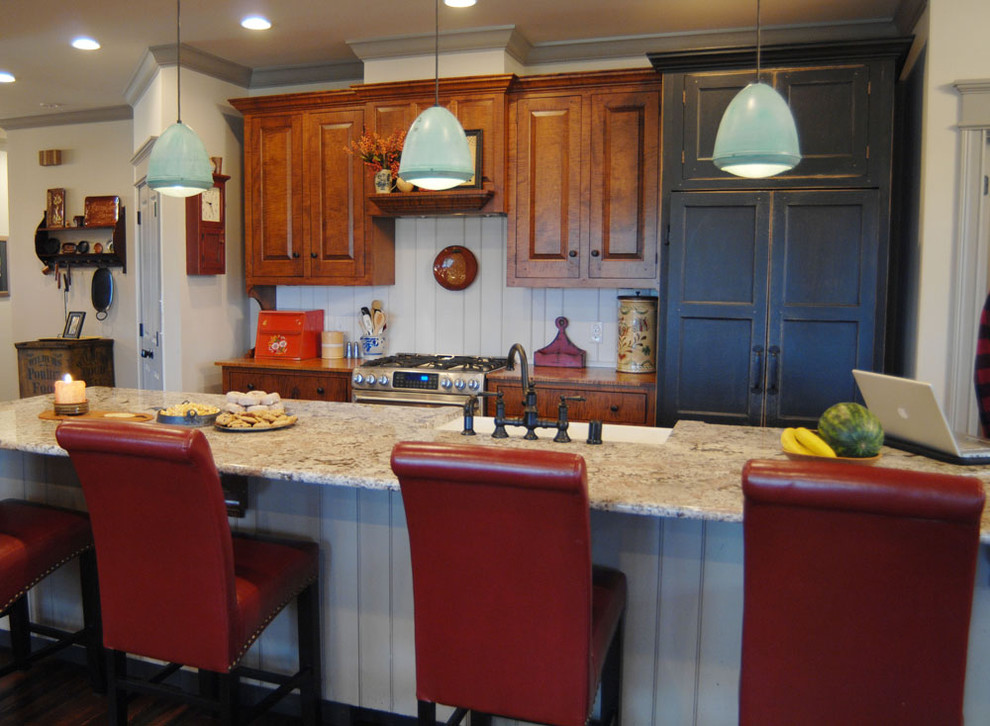 Lexington Kentucky Traditional Curly Maple Painted Kitchen