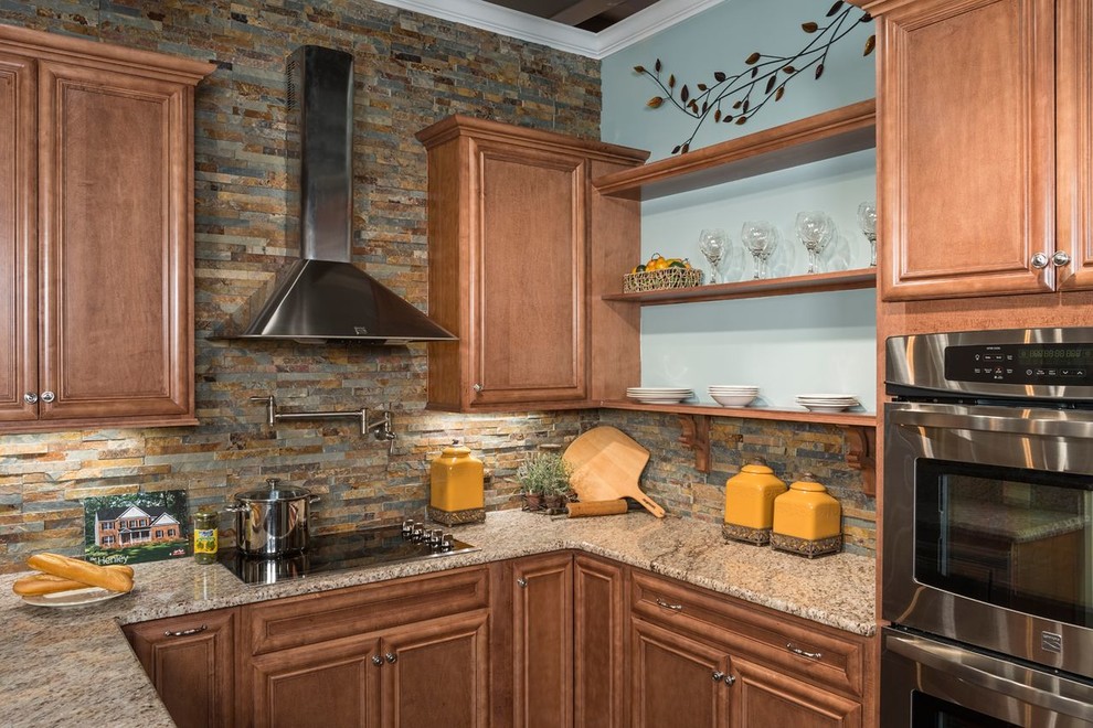 Example of a mountain style kitchen design in Richmond