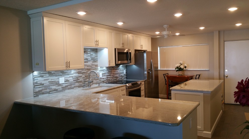 Light and Bright Beach Condo Kitchen Beach Style Kitchen Tampa