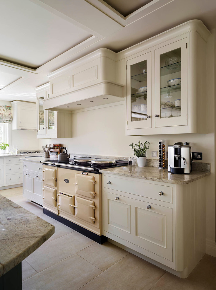 Light Coloured Hand Painted Kitchen in Traditional English Design