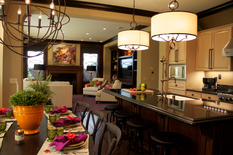 Example of a trendy kitchen design in San Diego