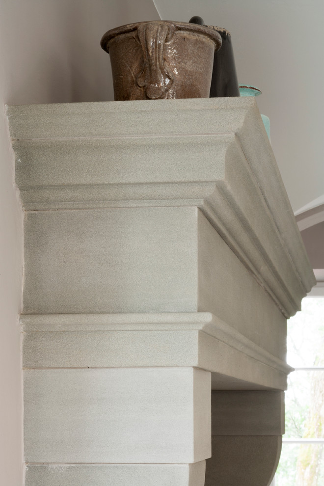 This is an example of a large farmhouse staircase in London.