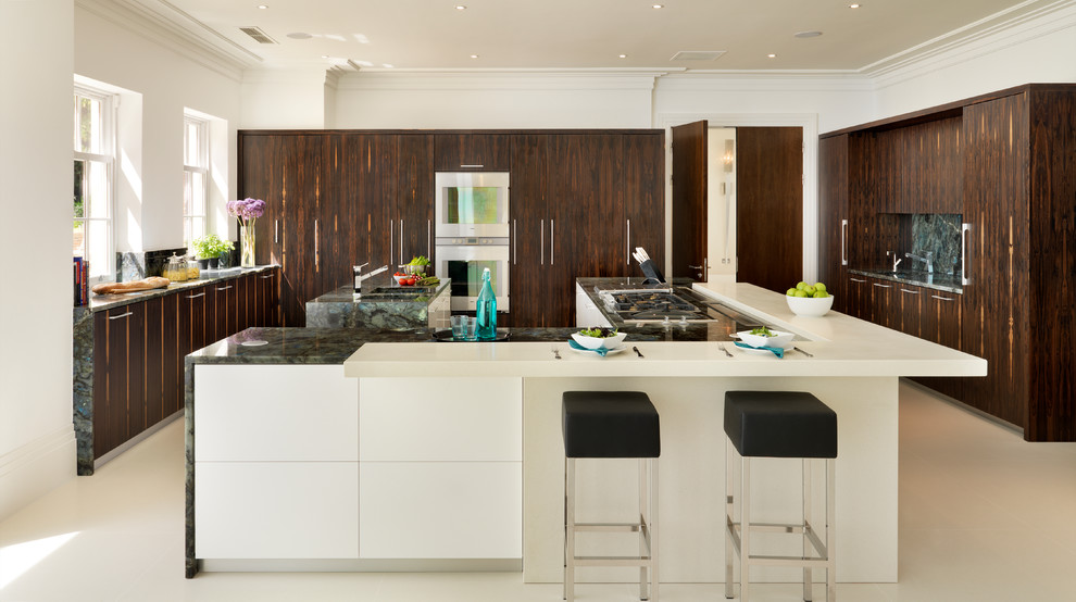 Design ideas for a large contemporary kitchen in Essex.