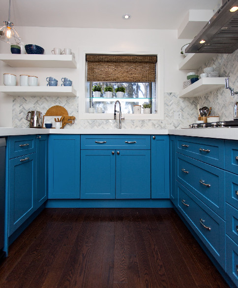 Little Blue Kitchen - Transitional - Kitchen - Toronto - by Laura Lynn ...