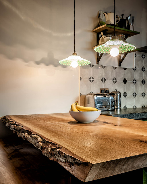 Live edge handmade dining tables - Scandinavian - Kitchen - Other - by Dan  Goodwin Handcrafted Kitchens & Interiors | Houzz IE