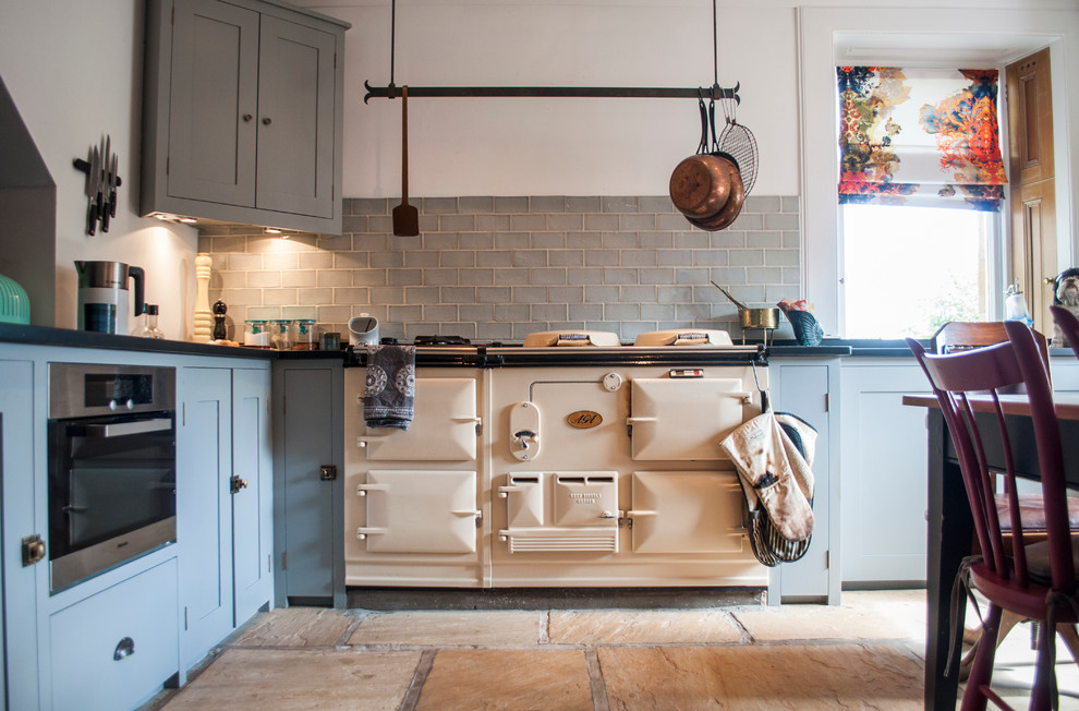 Inspiration for a traditional kitchen in Glasgow.