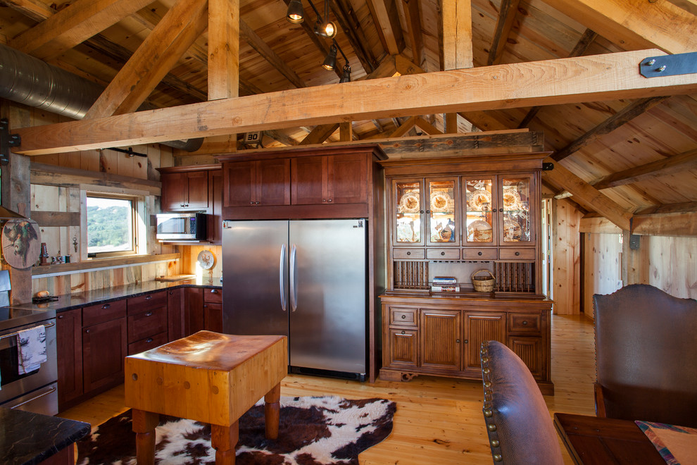 Loft Living in a Nebraska Barn Home Traditional Kitchen Other
