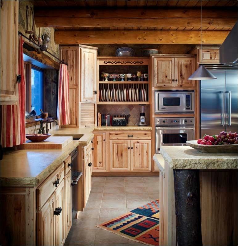 Eat-in kitchen - large farmhouse travertine floor eat-in kitchen idea in Wichita with an undermount sink, raised-panel cabinets, distressed cabinets, limestone countertops, stainless steel appliances and an island