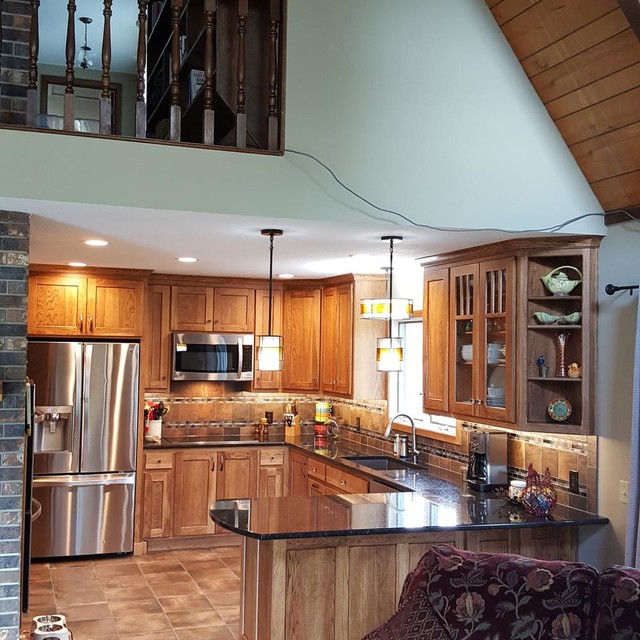 Lone Star Lake Rustic Kitchen Kansas City by PDQ CONSTRUCTION INC. Houzz IE