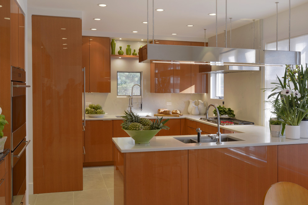 Long Island Historic Total Kitchen Renovation - Contemporary - Kitchen