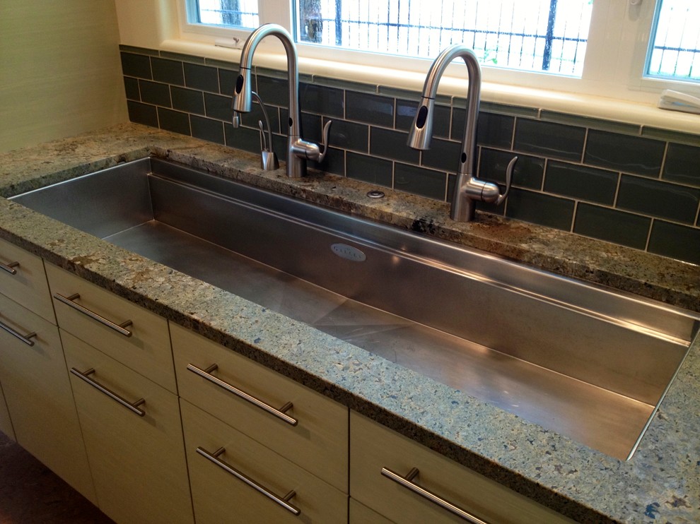 extra long pull down kitchen sink