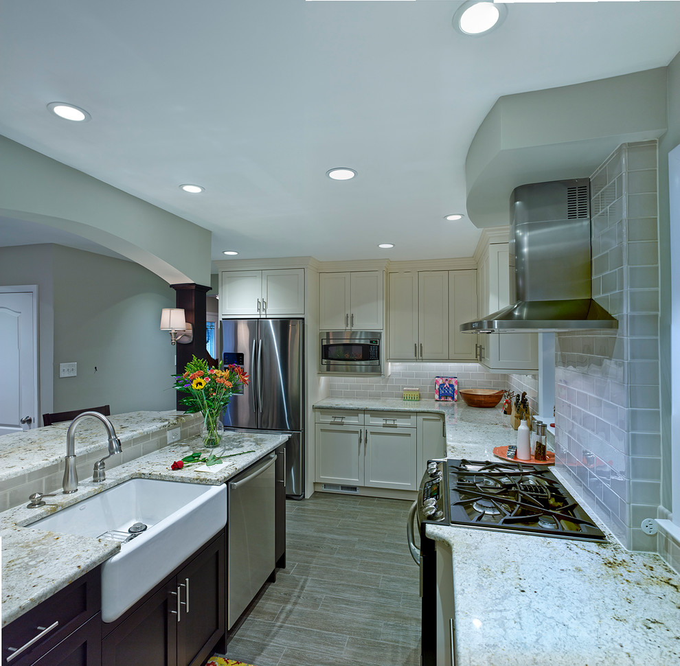 Long, Narrow Kitchen Space Contemporary Kitchen Philadelphia by