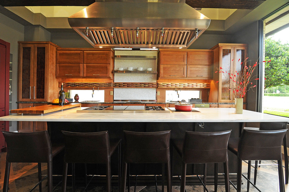 Inspiration for an asian kitchen remodel in Orlando