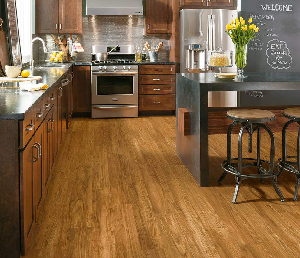 Luxury Vinyl Plank Kitchen - Transitional - Kitchen - Columbus - by ...