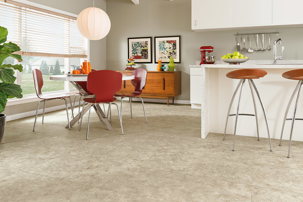 Luxury Vinyl Tile Kitchen Contemporary Kitchen Columbus by Rite